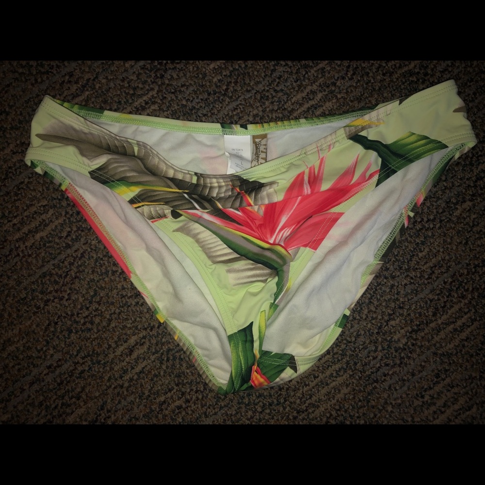 2Bamboo floral bikini bottoms, size large